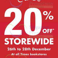 Read more about Times Bookstores SALE 26 - 28 Dec 2014