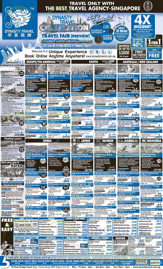 30 Jan Added Destinations Europe, Americas, Australia, New Zealand, China, Japan, Taiwan, Korea, HongKong