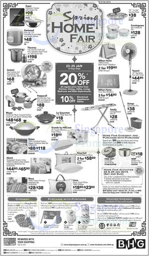 Featured image for (EXPIRED) BHG 20% OFF Home & Living Items 23 – 25 Jan 2015