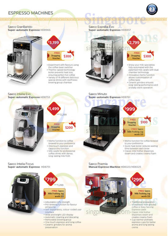 Coffee Machines, HD8966, HD8857, HD8753, HD8761, HD8751, HD8323