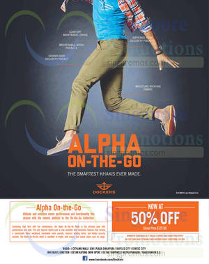 Featured image for Dockers 50% Off Alpha On-The-Go Khakis 16 Jan 2015