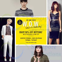 Read more about Topshop, Topman, Miss Selfridge & Dorothy Perkins 50% Off Bottoms 1-Day Sale 28 Jan 2015
