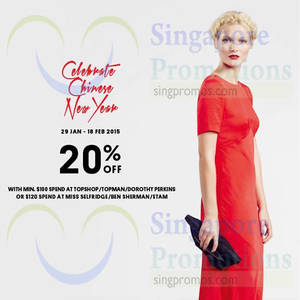 Featured image for (EXPIRED) F3 Fashion Brands 20% off CNY Promotion 29 Jan – 18 Feb 2015