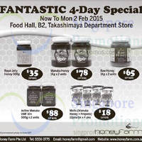 Read more about HoneyFarm 4-Day Sale @ Takashimaya Department Store 30 Jan - 2 Feb 2015
