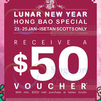 Read more about Isetan Spend $300 & Get FREE $50 Voucher Promo @ Isetan Scotts 23 - 25 Jan 2015