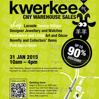 Read more about Kwerkee CNY Warehouse Sale 31 Jan 2015