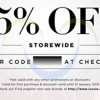 Read more about Luxola 15% OFF Storewide (NO Min Spend) Coupon Code 15 - 31 Jan 2015