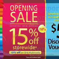 Read more about Popular 15% Off Storewide @ New Outlets 16 Jan - 1 Feb 2015