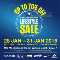Read more about Royal Sporting House LifeStyle Sale @ Wisma Gulab 28 - 31 Jan 2015