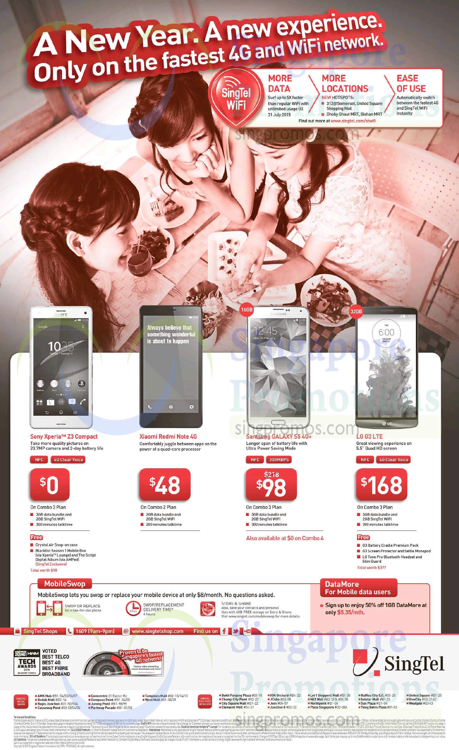 Featured image for Singtel Smartphones, Tablets, Broadband & Mio TV Offers 3 - 9 Jan 2015