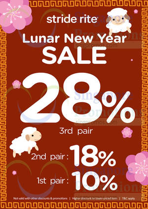 Featured image for (EXPIRED) Stride Rite 10% OFF Lunar New Year Sale 23 Jan – 22 Feb 2015