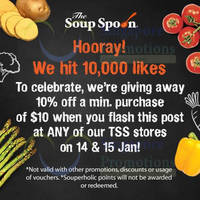 Read more about The Soup Spoon 10% OFF Coupon 14 - 15 Jan 2015