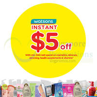 Read more about Watsons Spend $40 & Get $5 Off 26 Jan - 1 Feb 2015