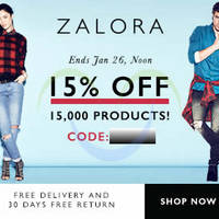 Read more about Zalora 15% OFF Storewide Coupon Code 23 - 26 Jan 2015