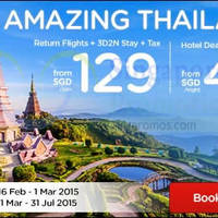 Read more about Air Asia Go Thailand Hotels From $49 & From $129 3D2N Flights + Taxes Promo 16 Feb - 1 Mar 2015