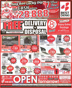 Featured image for (EXPIRED) Best Denki TV, Appliances & Other Electronics Offers 20 – 23 Feb 2015