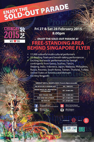 Featured image for (EXPIRED) Chingay 2015 Parade @ Singapore Flyer 27 – 28 Feb 2015