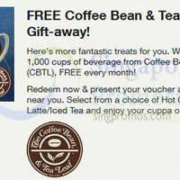Read more about (Fully Redeemed!) Coffee Bean & Tea Leaf FREE Beverage Voucher For Singtel Customers 9 Feb 2015