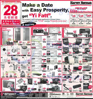 Featured image for (EXPIRED) Harvey Norman Electronics, IT, Appliances & Other Offers 28 Feb – 1 Mar 2015