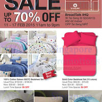 Read more about Jed Home Bedlinen Sale @ Breadtalk IHQ 11 - 17 Feb 2015