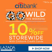 Read more about Lazada 10% Off Storewide With Citibank Cards 28 Feb - 1 Mar 2015
