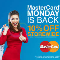 Read more about Lazada 10% Off MasterCard Monday (NO Min Spend) Promotion 16 Feb 2015