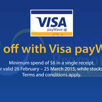 Read more about McDonald's Get $1 Off With Visa Paywave Payments 26 Feb - 25 Mar 2015