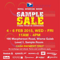 Read more about Royal Sporting House Sample SALE @ Wisma Gulab 4 - 6 Feb 2015