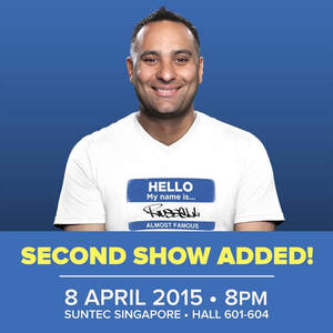 Featured image for Russell Peters World Tour 2nd 8 April Show Ticketing Opens 3 Feb 2015
