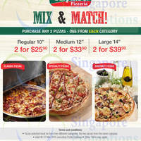 Read more about Sarpino's Pizzeria 2 from $25.90 Mix & Match Promo 27 Feb - 31 Mar 2015