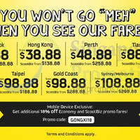 Read more about Scoot From $8.88 Promo Fares 19 - 22 Feb 2015
