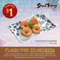 Read more about Seoul Yummy $1 Fried Kimchi Dumplings (Usual $7.90) 1-Day Coupon 23 Feb 2015