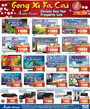 Featured image for (EXPIRED) Audio House Electronics, TV, Notebooks & Appliances Offers 27 Feb – 8 Mar 2015