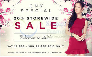 Featured image for (EXPIRED) Tracyeinny 20% OFF Storewide SALE 21 – 22 Feb 2015