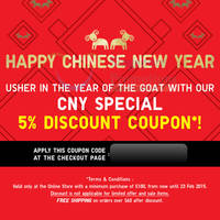 Read more about Uniqlo 5% OFF Storewide Online Promo 18 - 23 Feb 2015