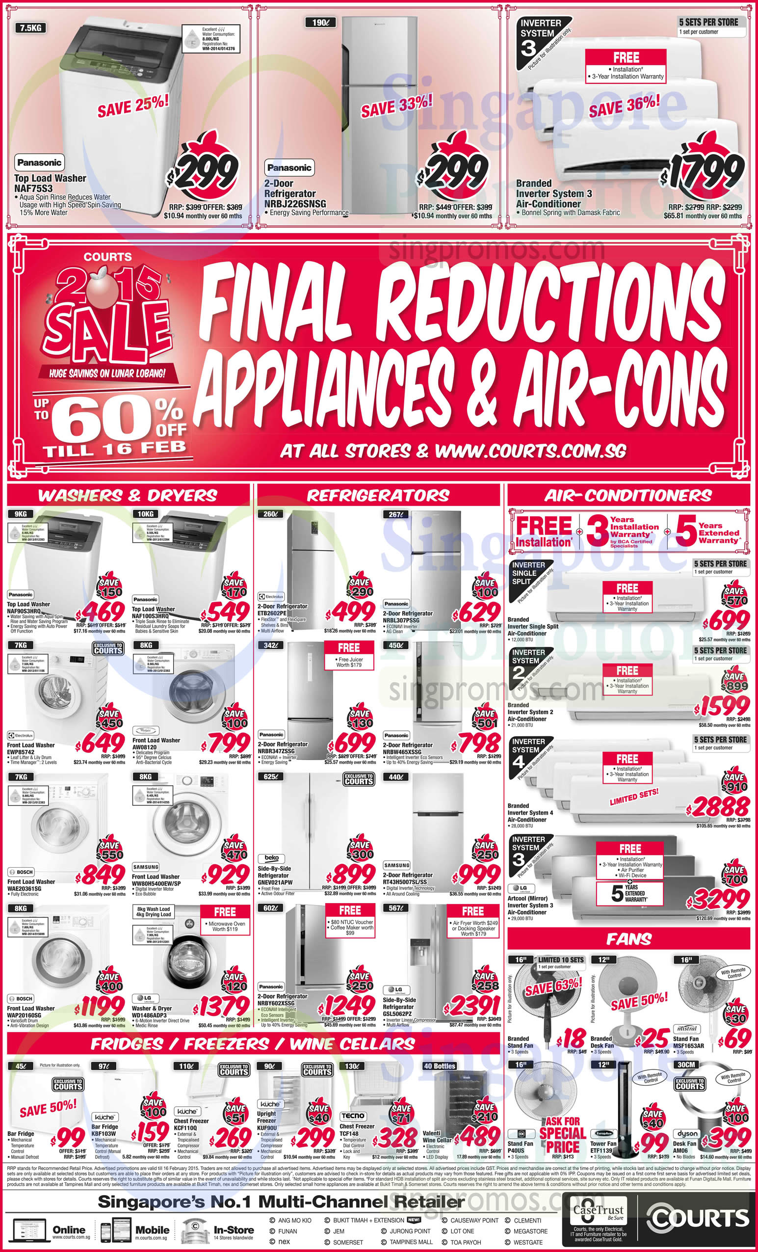 Featured image for Courts Lunar Lobang Final Reductions Offers 14 - 16 Feb 2015