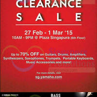 Read more about Yamaha Clearance Sale @ Plaza Singapura 27 Feb - 1 Mar 2015