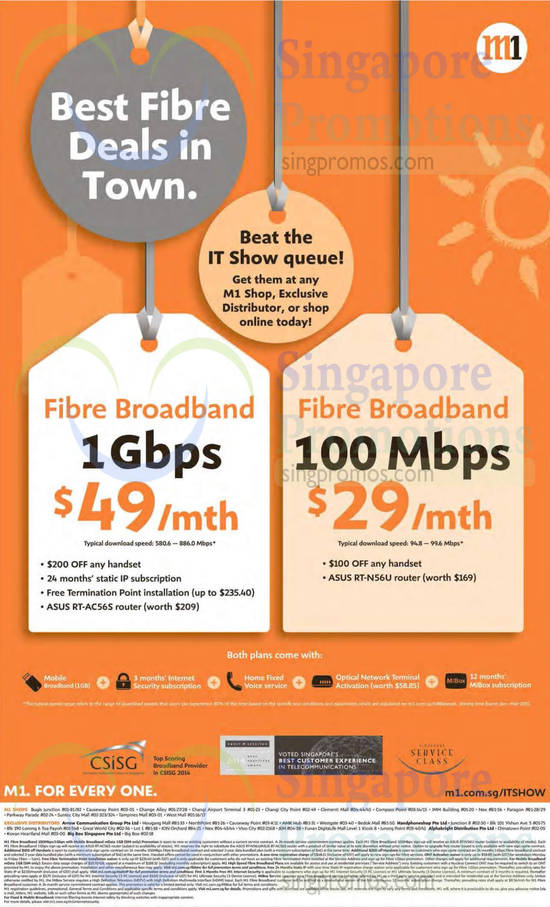 49.00 1Gbps Fibre Broadband, 29.00 100Mbps Fibre Broadband