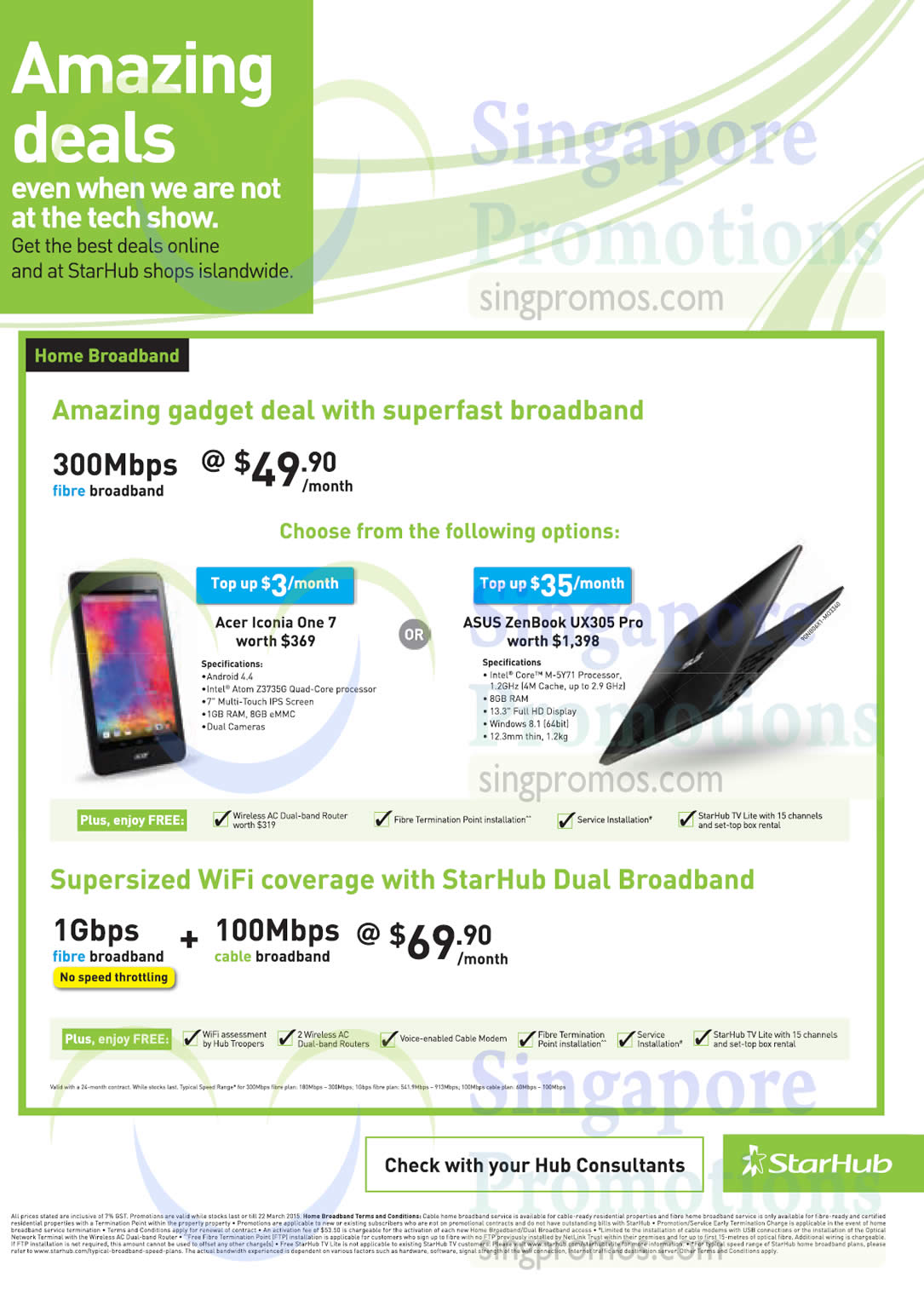 Featured image for Starhub Amazing Deals Smartphones, Tablets, Cable TV & Broadband Offers 9 - 22 Mar 2015