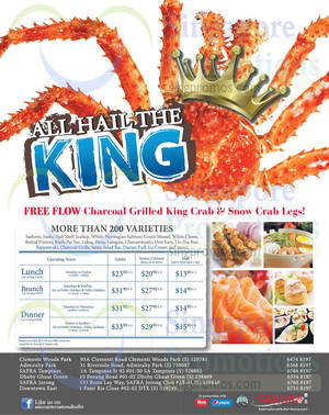 Featured image for (EXPIRED) Sakura Crab Buffet (ft Charcoal-grilled King Crab & Snow Crab Legs) is BACK 20 Mar – 31 May 2015