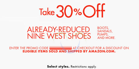 nine west coupon code