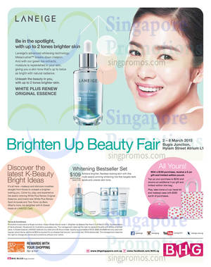 Featured image for (EXPIRED) Laneige Beauty Fair @ Bugis Junction 2 – 8 Mar 2015