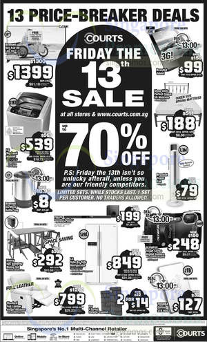 Featured image for (EXPIRED) Courts Up To 70% Off 1-Day Sale 13 Mar 2015