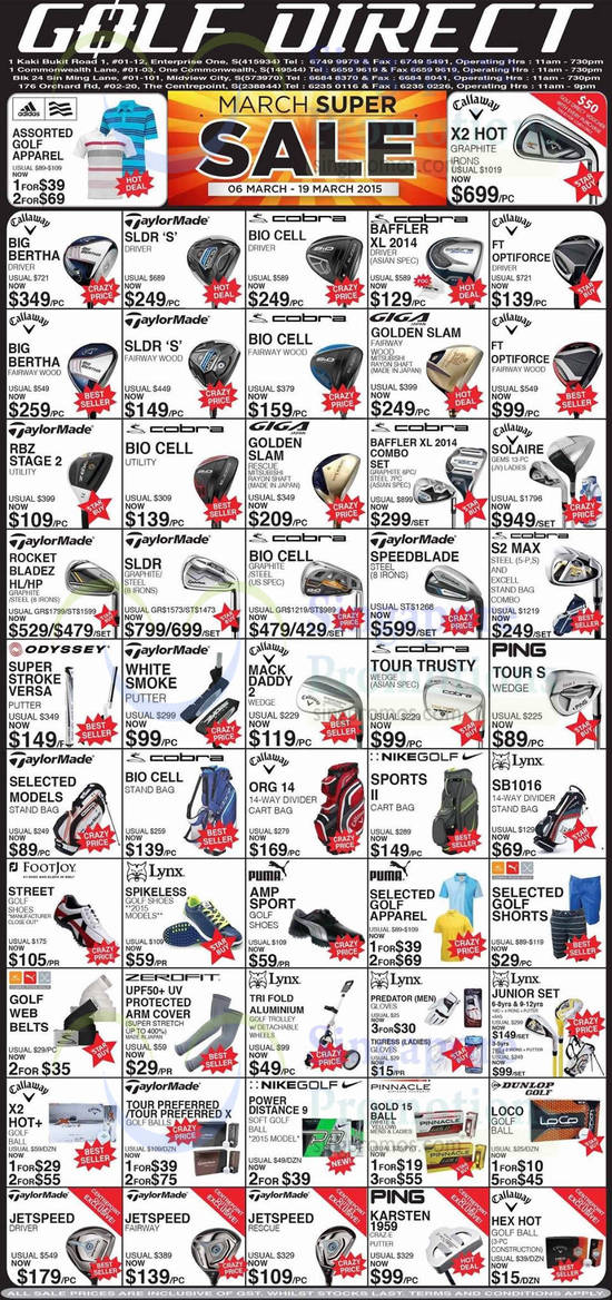 Golf Direct 5 Mar 2015