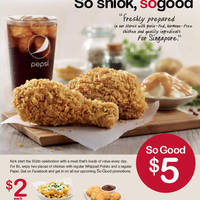 Read more about KFC New $5 2pc SG50 Dine-in & Takeaway Meal 2 Mar 2015