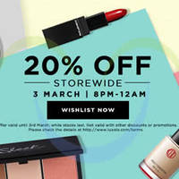 Read more about Luxola 20% OFF Storewide (NO Min Spend) 8pm - 12am 4hr Coupon Code 3 Mar 2015