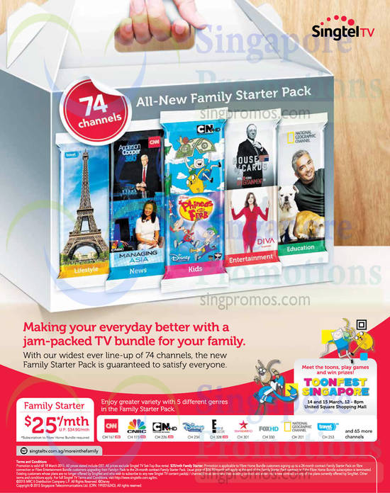 Mio TV 25.00 Family Starter Pack, 74 Channels