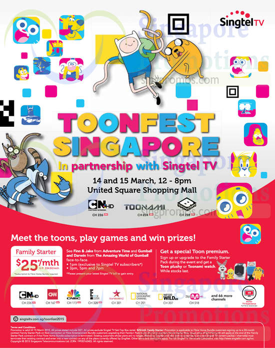 Mio TV 25.00 Family Starter Pack, Toonfest Singapore Roadshow