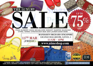 Featured image for (EXPIRED) Nimeshop Branded Handbags Sale @ Mandarin Orchard 13 Mar 2015