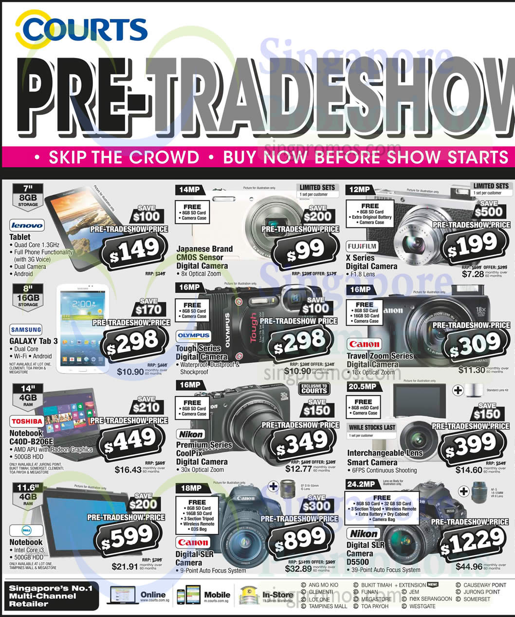 Featured image for Courts Up to 80% Off Pre-Tradeshow Sale 17 - 19 Mar 2015